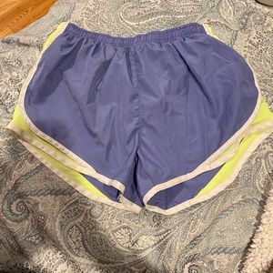 Purple athletic shorts